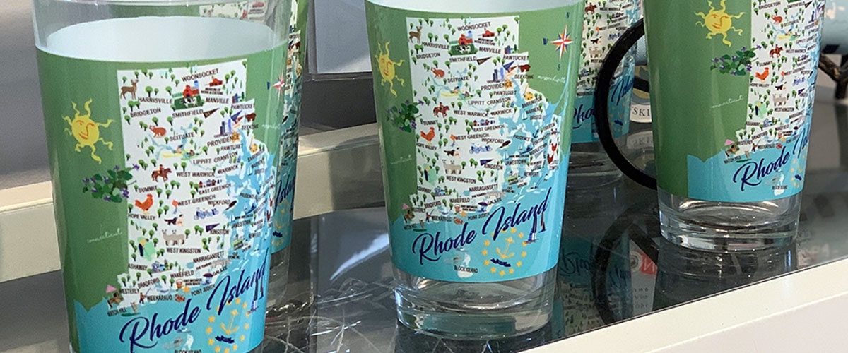 RI souvenirs, glassware and tumblers